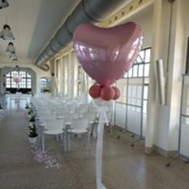 composizione palloncini cuore