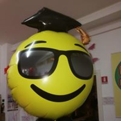 composizione palloncini laurea